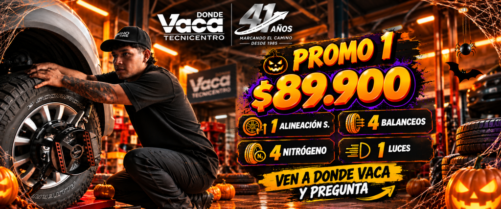 promoción halloween en donde vaca tecnicentro